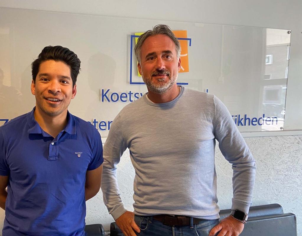 Mark Picauly en Bart Moerman van de Koetsveldschool