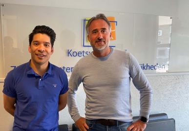 Mark Picauly en Bart Moerman van de Koetsveldschool