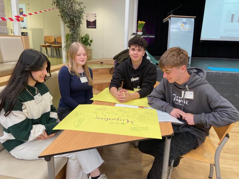 Europese leerlingen op het Oranje Nassau College 